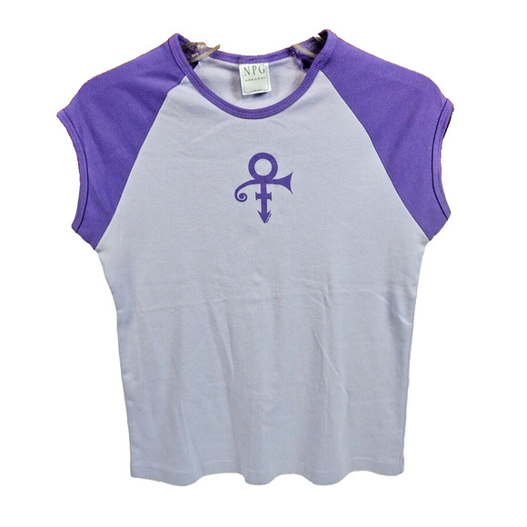 Vintage Prince Symbol MUSICOLOGY Concert Tour 2004 Cap Sleeve Shirt XL by NPG OG - Picture 1 of 9